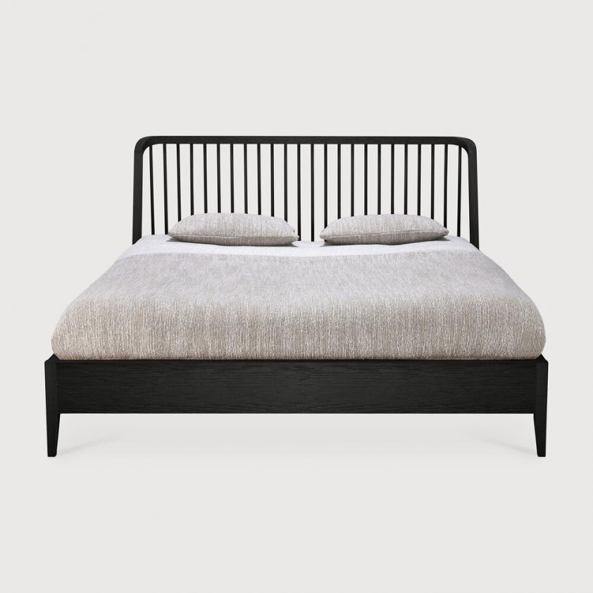 Lit Spindle en chêne noir vernis, Ethnicraft