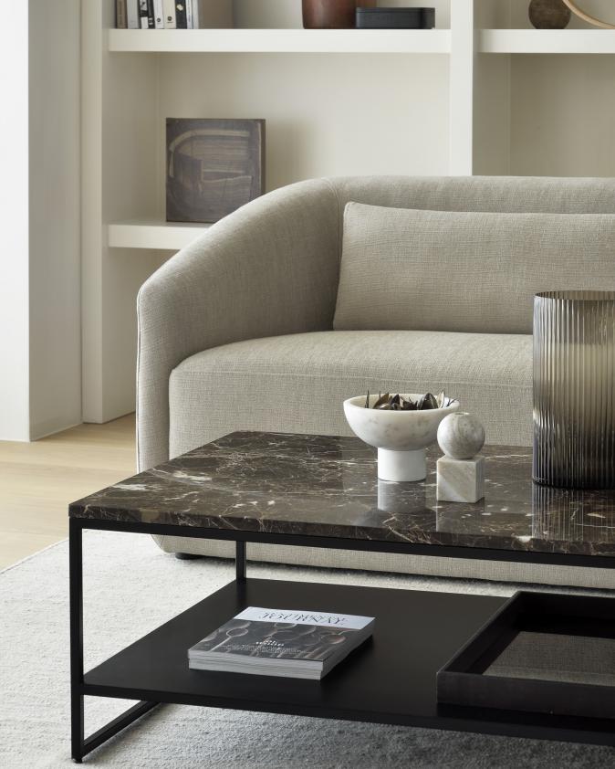 Table basse Stone en marbre de carrare, Ethnicraft
