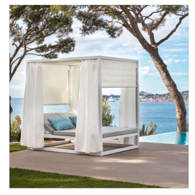 Daybed avec rideaux et coussins KOMFY, Sifas