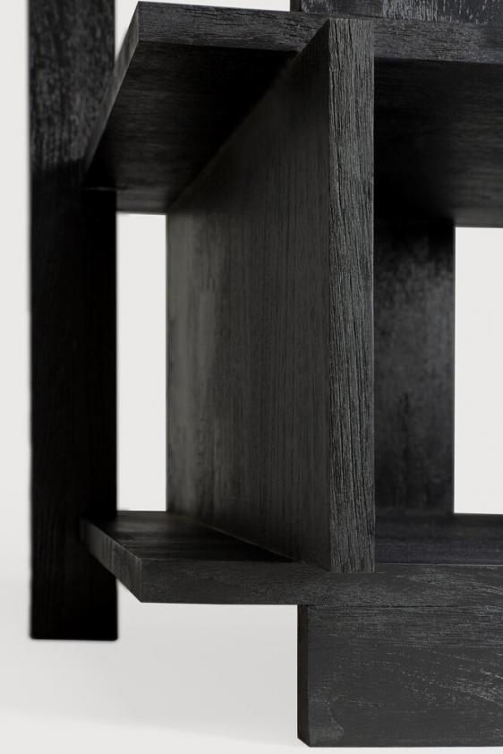 Colonne Abstract en teck noir, Ethnicraft