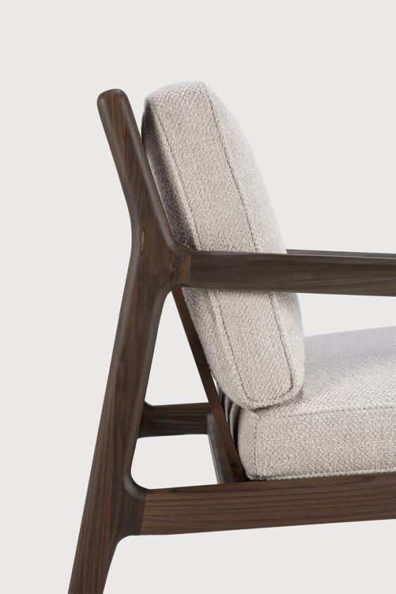 Fauteuil Jack en bois de rose – ivoire, Ethnicraft