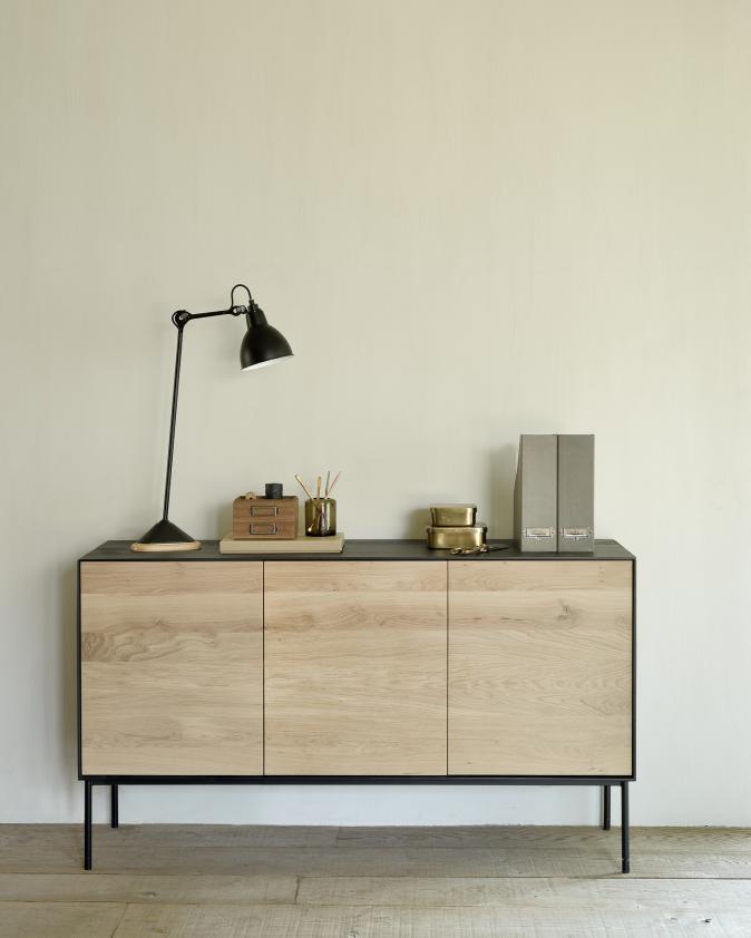 Buffet Blackbird en chêne - 3 portes, Ethnicraft