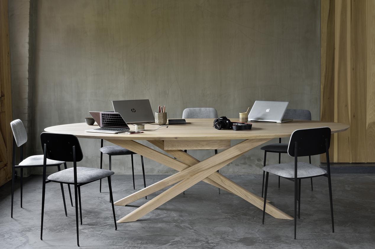 Table de réunion Mikado en chêne, Ethnicraft