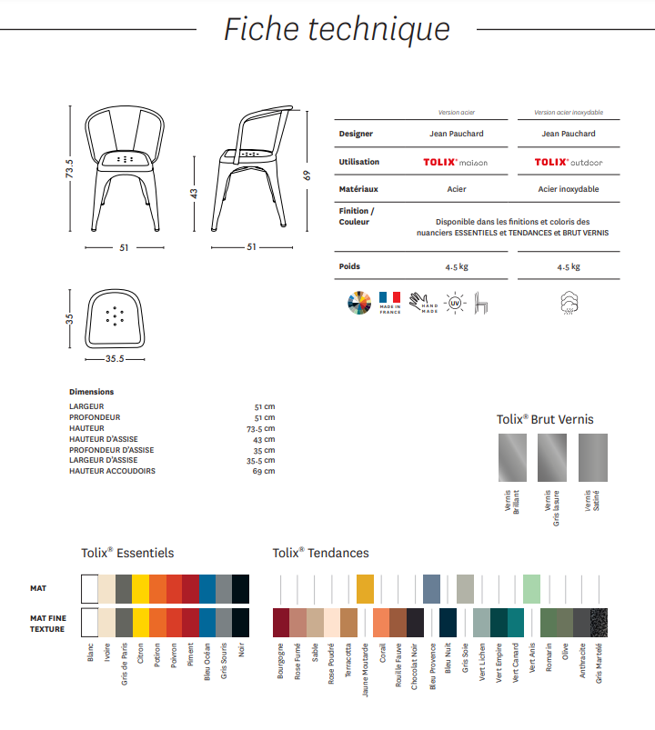 FAUTEUIL A56, Tolix