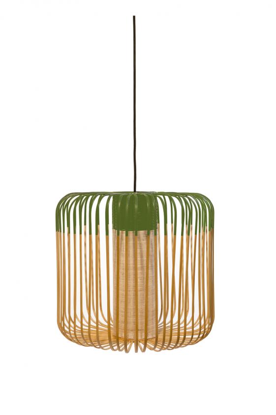 Suspension Outdoor Bamboo light S noir, Forestier