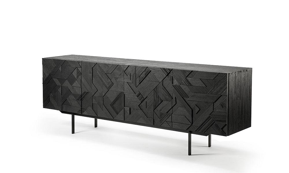Buffet Graphic en Teck - 4 portes, Ethnicraft