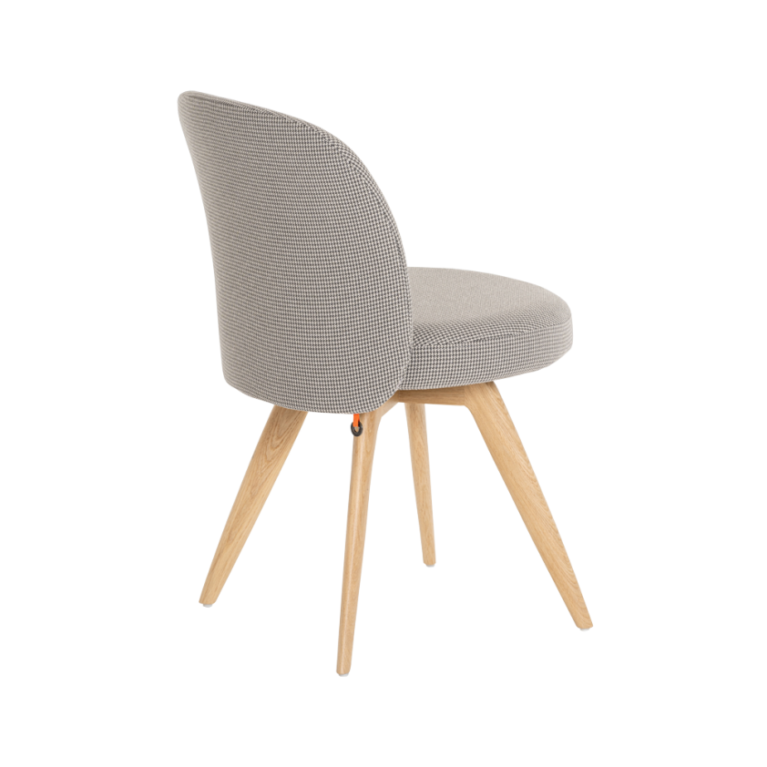 Chaise Neo  piétement bois avec ancrage central, Mobitec
