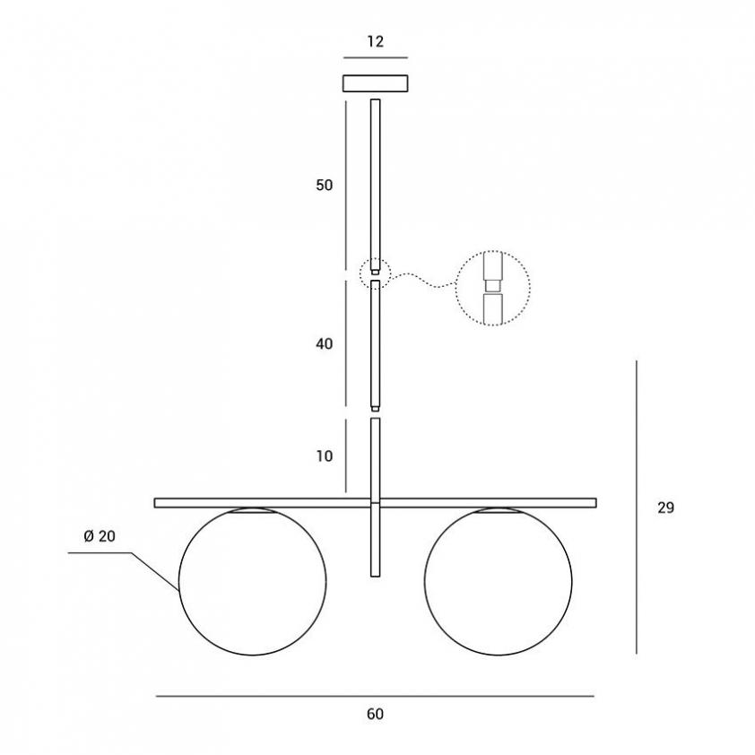 Suspension Jugen Black, Miloox