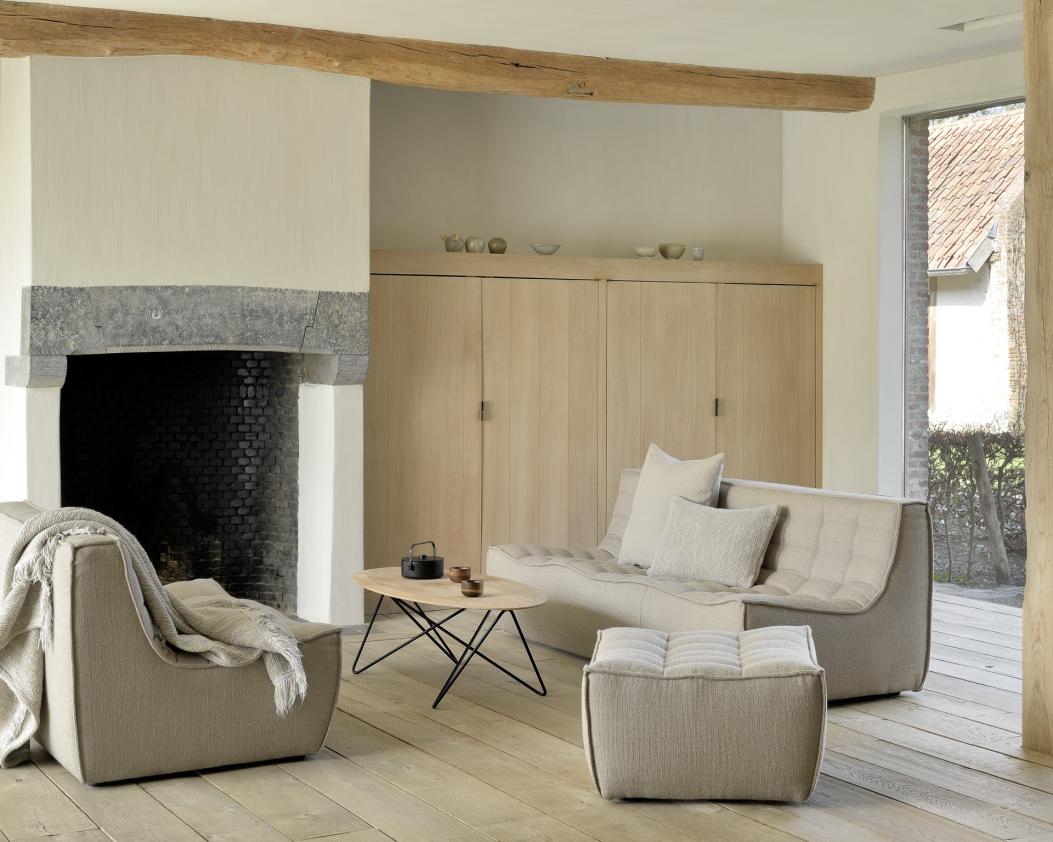 Canapé N701 - 2 places - beige, Ethnicraft