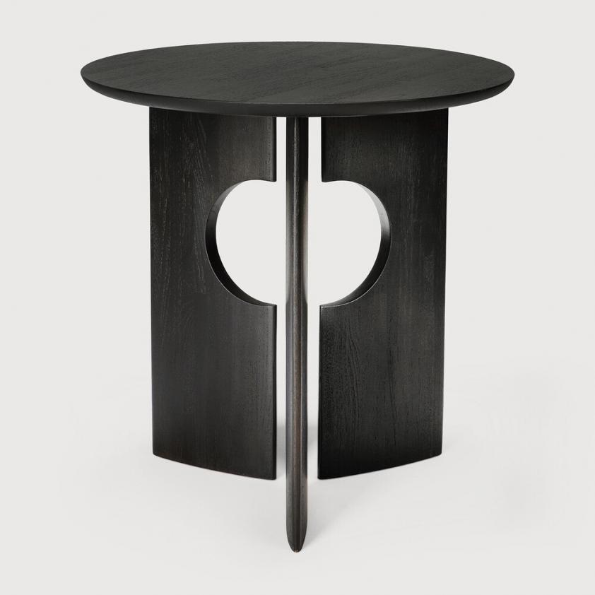 Table d&#039;appoint Cove en teck noir, Ethnicraft