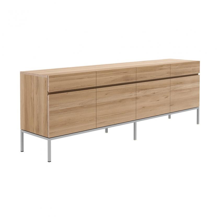 Buffet bas chêne 4 portes Ligna, Ethnicraft