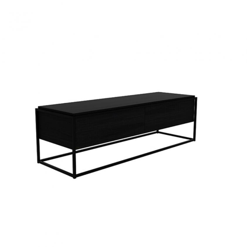 Meuble TV Monolit en chêne noir, Ethnicraft