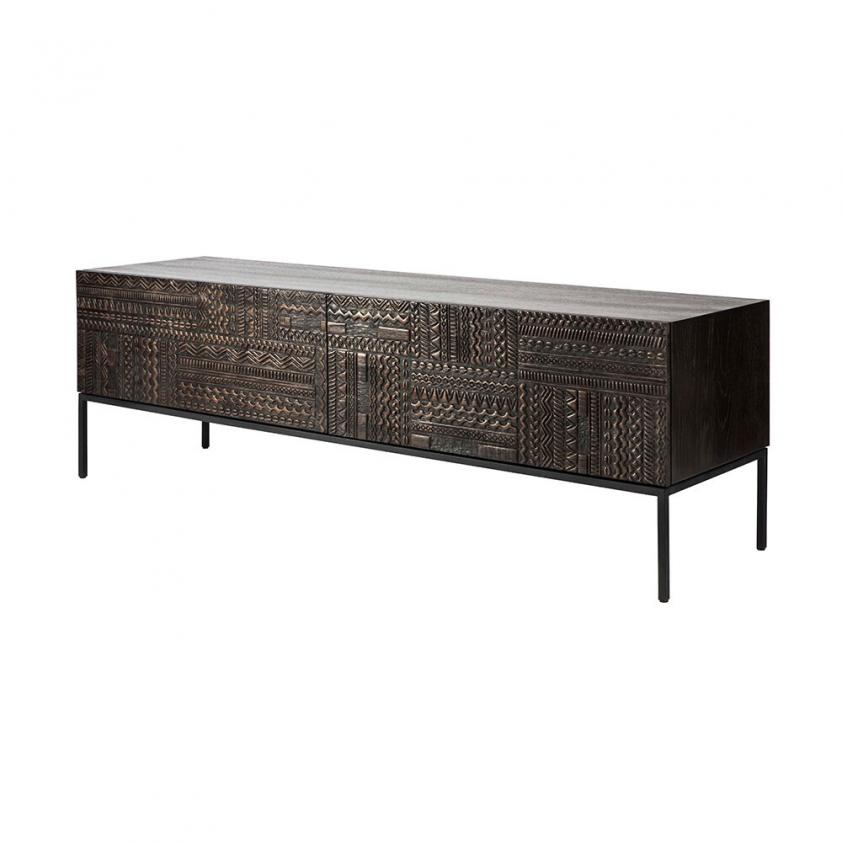 Meuble TV Tabwa en teck noir, Ethnicraft
