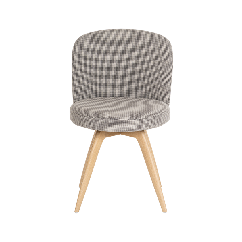 Chaise Neo  piétement bois avec ancrage central, Mobitec