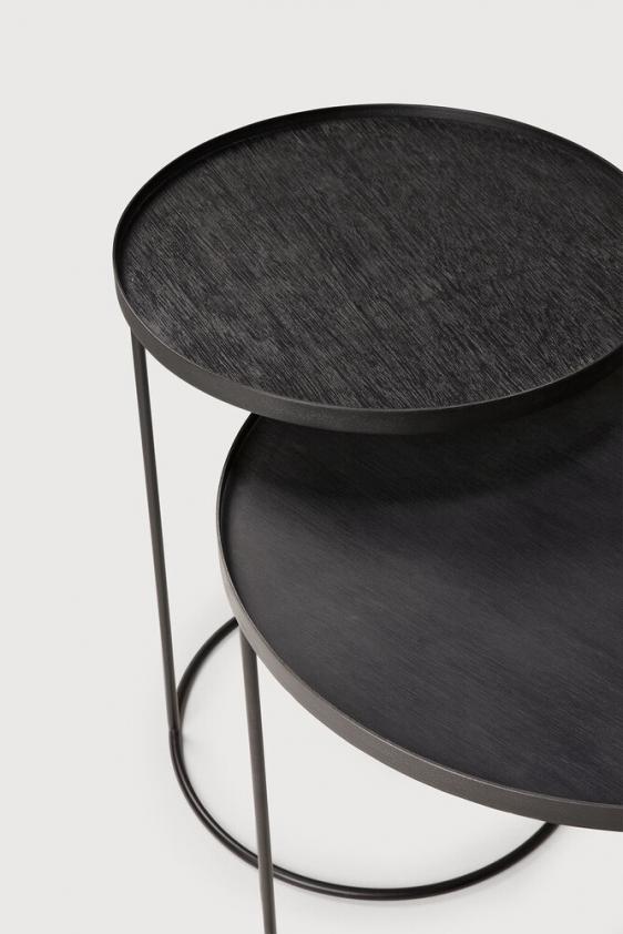 Set de tables d&#039;appoint pour plateaux ronds, Ethnicraft