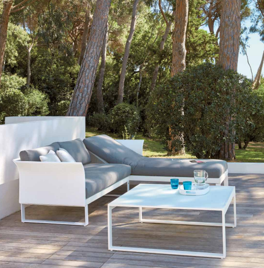 Table basse KOMFY avec dalle de verre, Sifas
