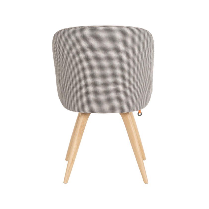 Chaise Neo  piétement bois avec ancrage central, Mobitec