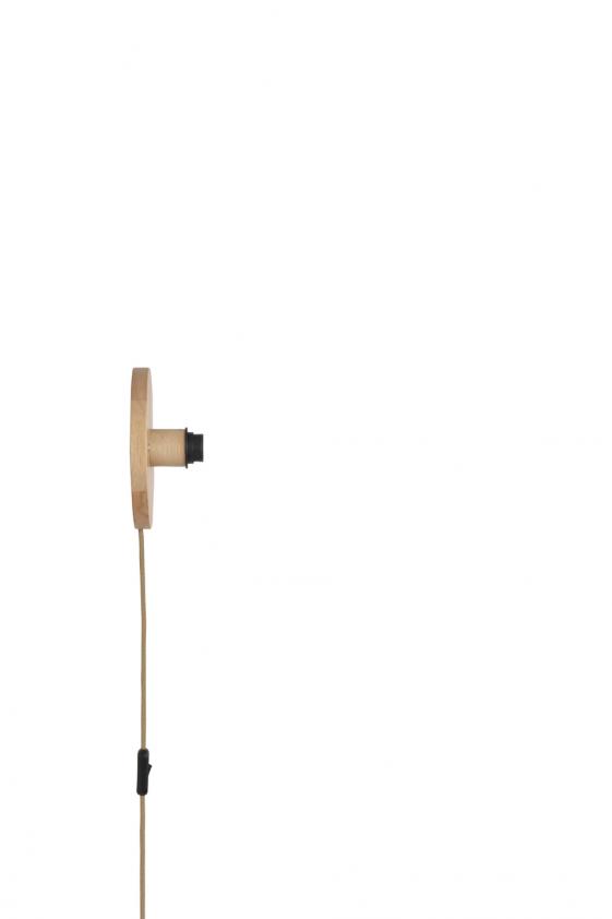 Base applique Bamboo blanc cable, Forestier