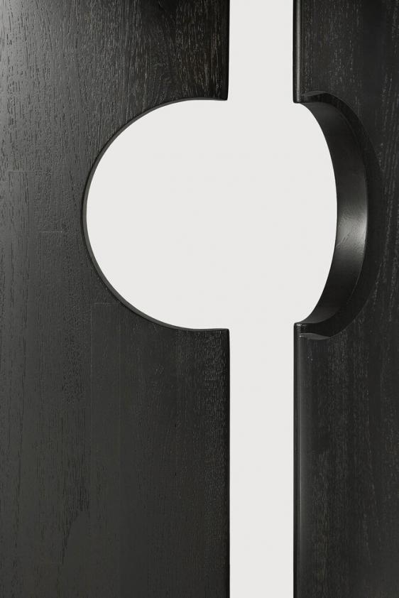 Table d&#039;appoint Cove en teck noir, Ethnicraft