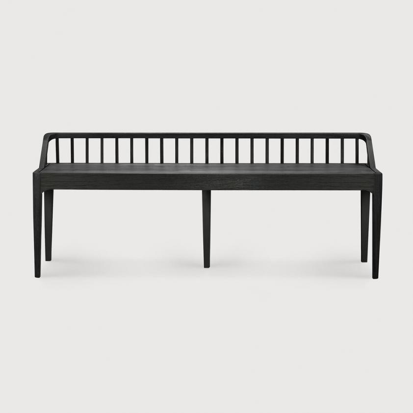 Banc Spindle en chêne noir, Ethnicraft