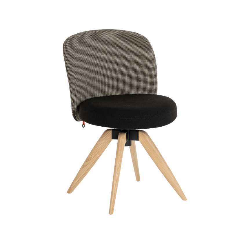 Chaise Neo avec une assise qui pivote à 360°, Mobitec