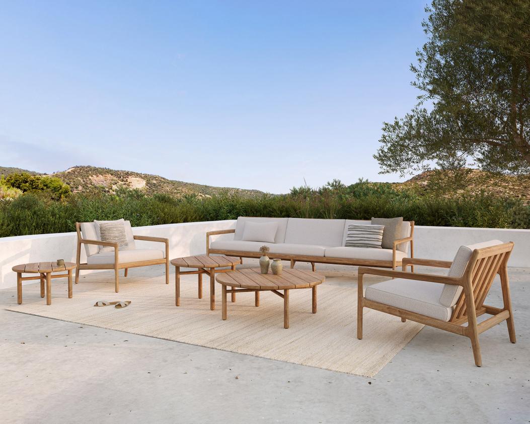 Table d&#039;appoint de jardin Quatro en teck, Ethnicraft