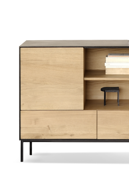 Buffet Blackbird en chêne - 3 portes 2 tiroirs, Ethnicraft