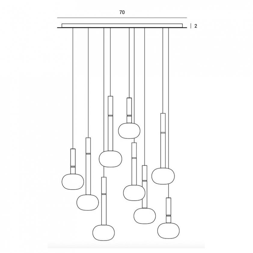 Lampe 3 lumières Mose , Miloox