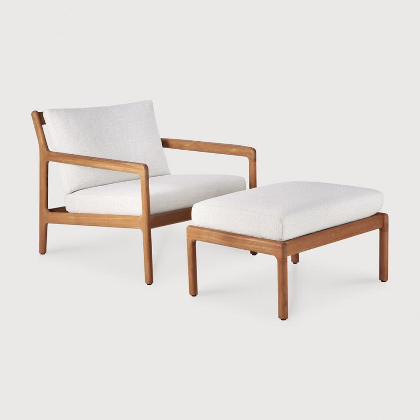 Repose-pieds de jardin Jack en teck , Ethnicraft