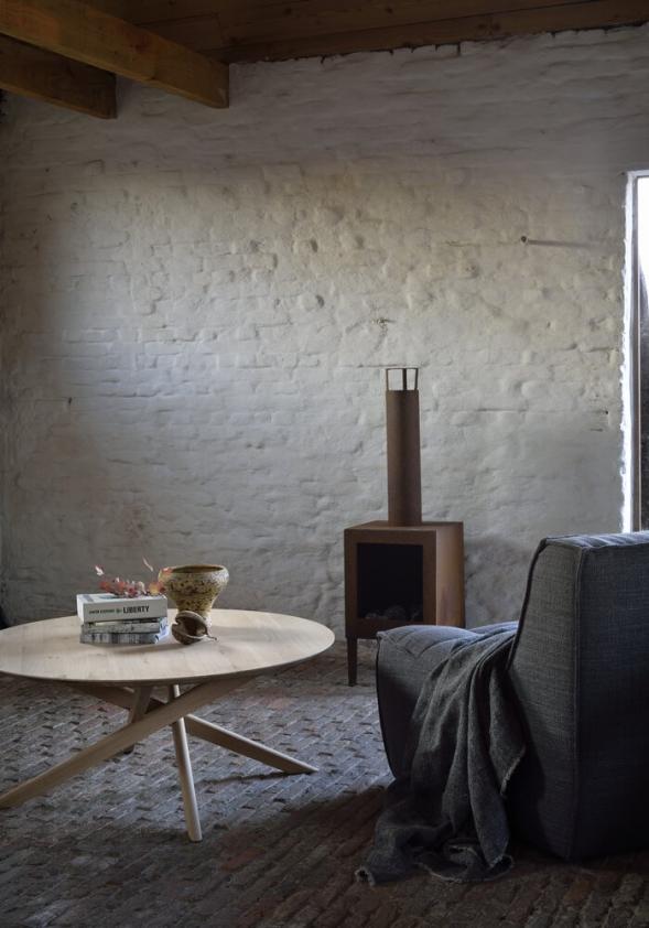 Table basse ronde Mikado en chêne, Ethnicraft
