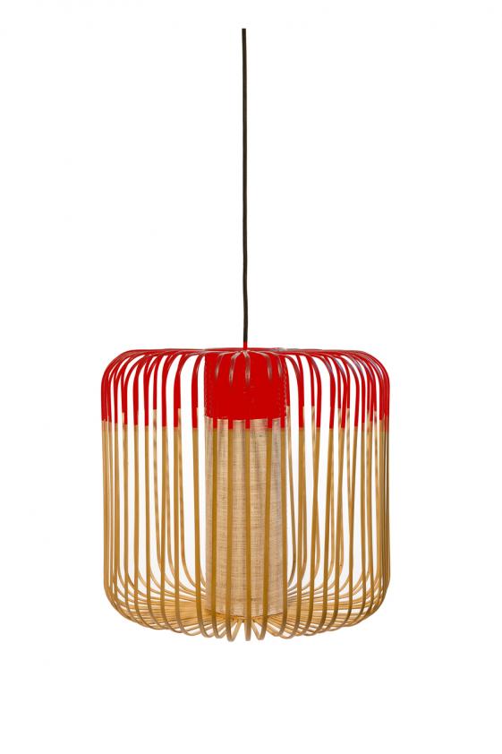 Suspension Outdoor Bamboo light S noir, Forestier