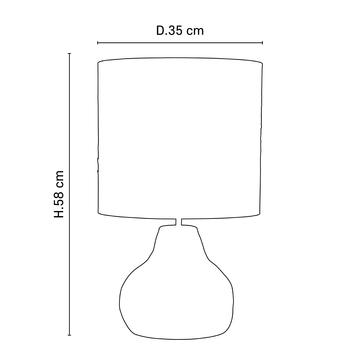 Lampe en céramique Portinatx M, Market set