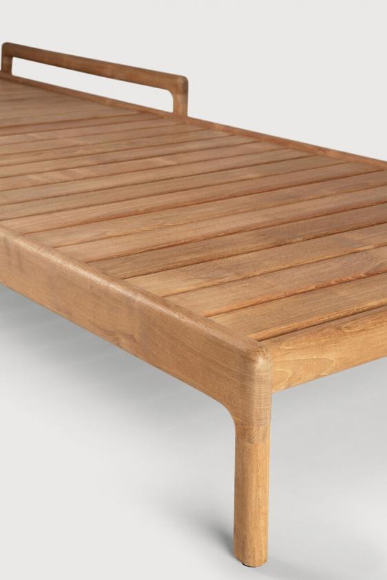Chaise-longue inclinable de jardin Jack en teck, Ethnicraft
