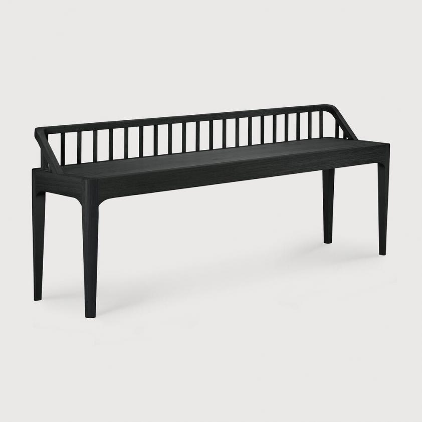 Banc Spindle en chêne noir, Ethnicraft