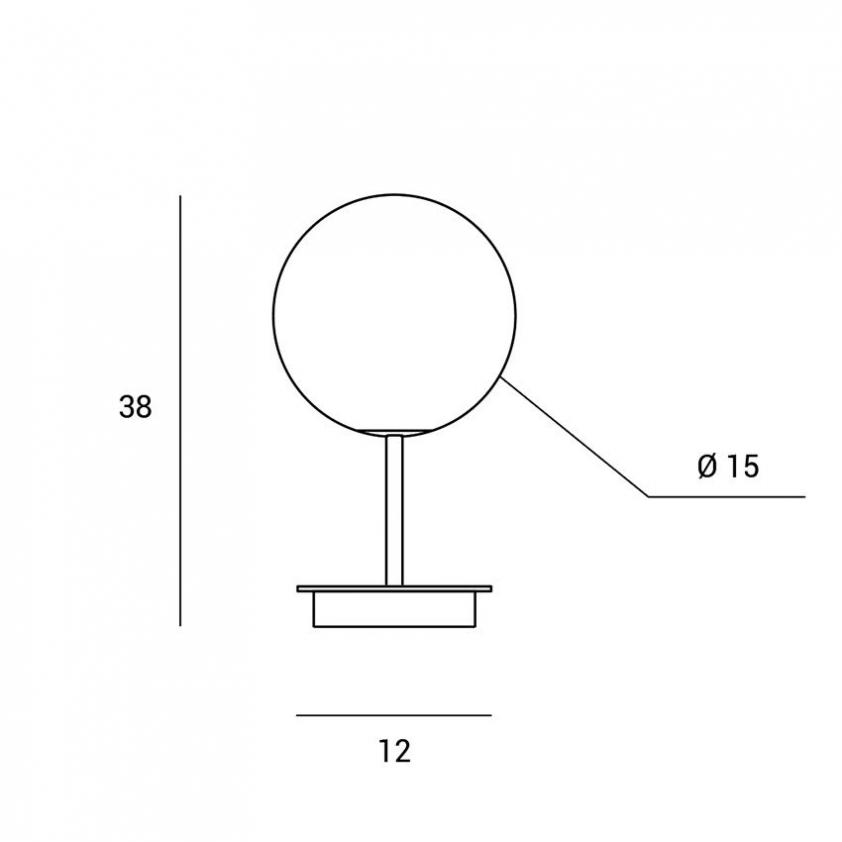 Lampe de table Jugen Black , Miloox