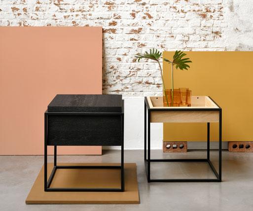 Table de chevet Monolit en chêne noir, Ethnicraft