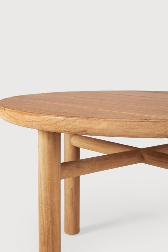 Table d&#039;appoint de jardin Quatro en teck, Ethnicraft