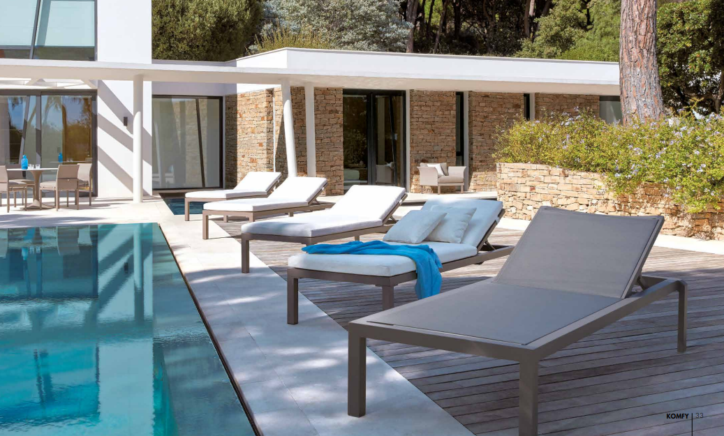 Chaise Longue KOMFY sans coussin, Sifas