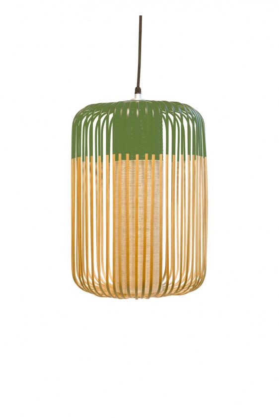 Suspension Outdoor Bamboo light S noir, Forestier