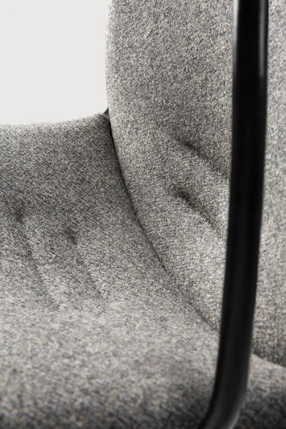 La chaise de bureau RBM Noor - avec accoudoirs - grise, Ethnicraft