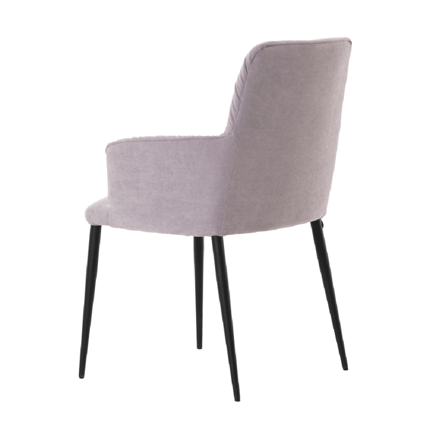 Chaise Aura avec accoudoirs piétement métallique, Mobitec