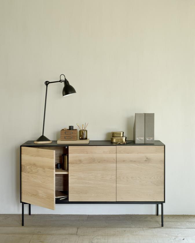 Buffet Blackbird en chêne - 3 portes, Ethnicraft