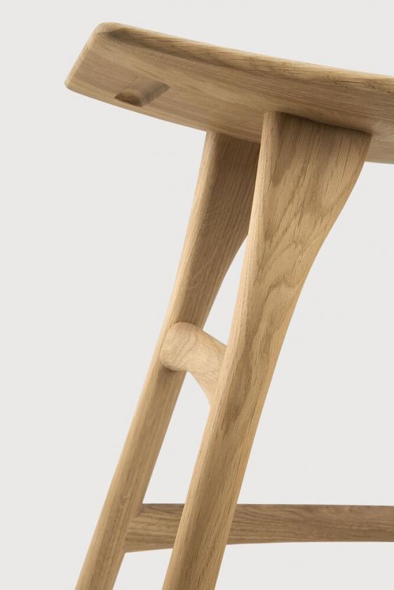 Tabouret Osso en chêne huilée H48, Ethnicraft