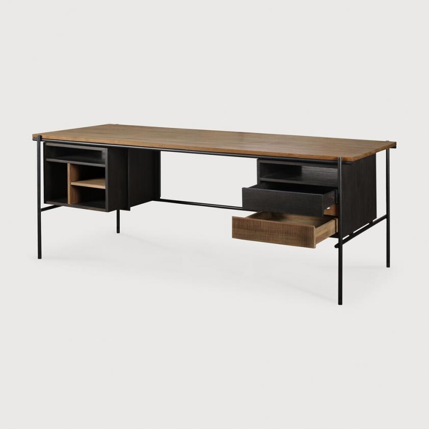 Bureau Oscar en teck 2 tiroirs, Ethnicraft