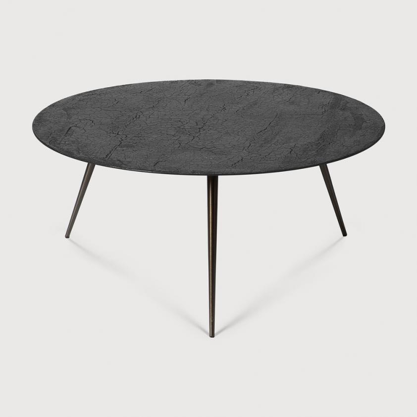 Table basse Luna - lava - noir 80 cm, Ethnicraft