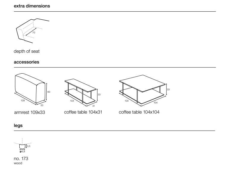 Canapé Edda modulable, Sits