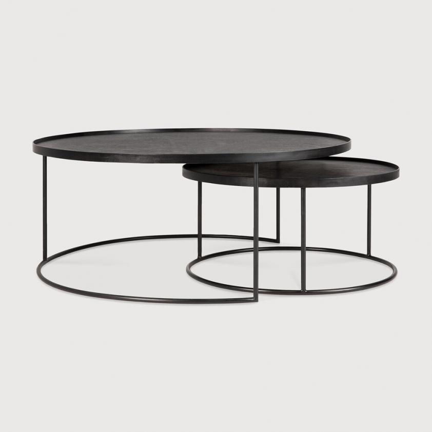 Set de tables basses pour plateaux ronds Large/Extra Large, Ethnicraft