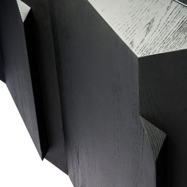 Buffet Stairs en chêne noir 3 portes, Ethnicraft