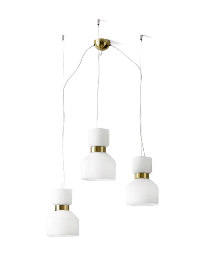 Suspension 3 lumières Fifty, Miloox
