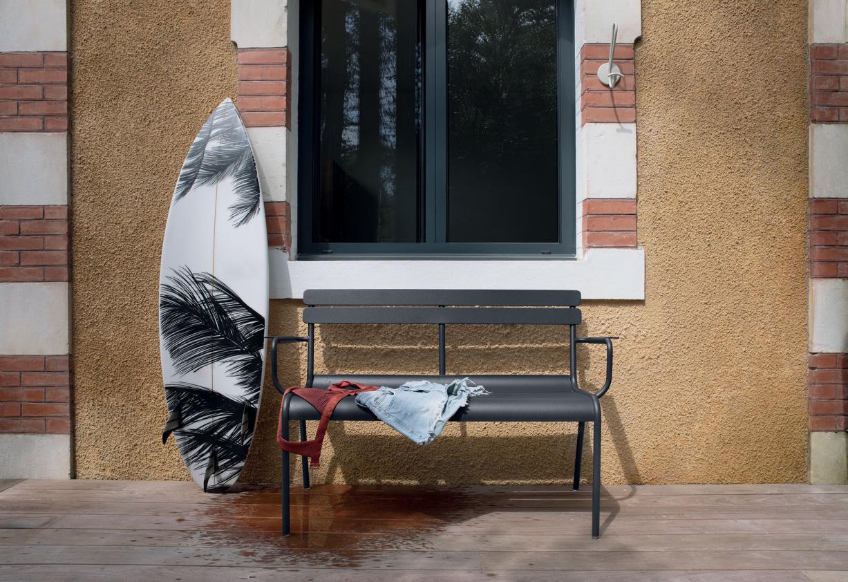 Banc avec dossier Luxembourg , Fermob